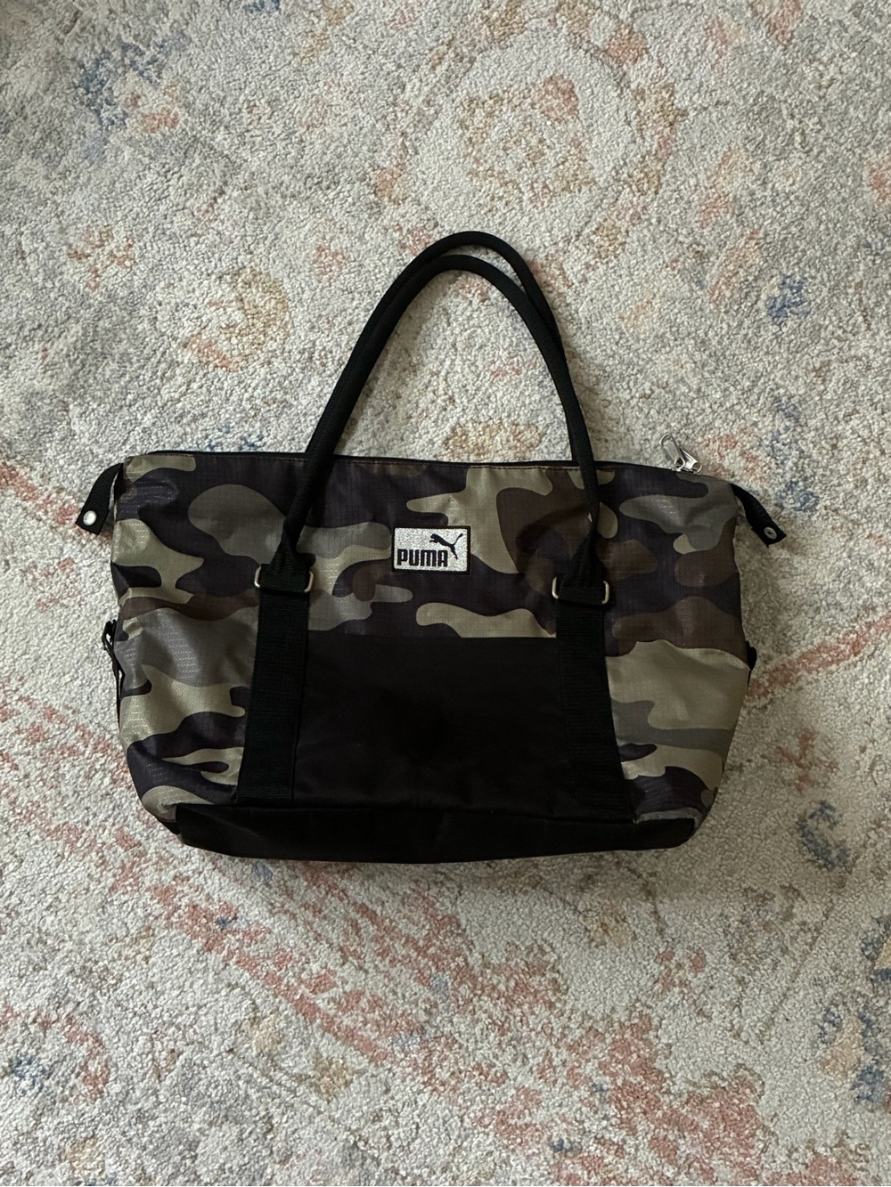Puma Camo Tote Bag‎ in Green/Black